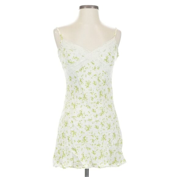 Forever 21 Floral Lace Bodycon Mini Slip Dress | Coquette Boho Grunge Fairycore - Picture 3 of 16